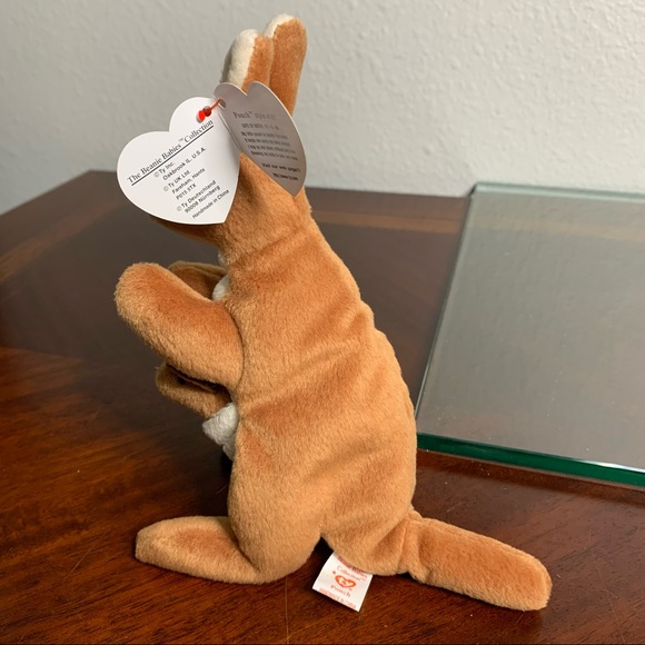 NWT 1996 TY Beanie Babies “Pouch” Kangaroo Stuffie - Picture 5 of 9